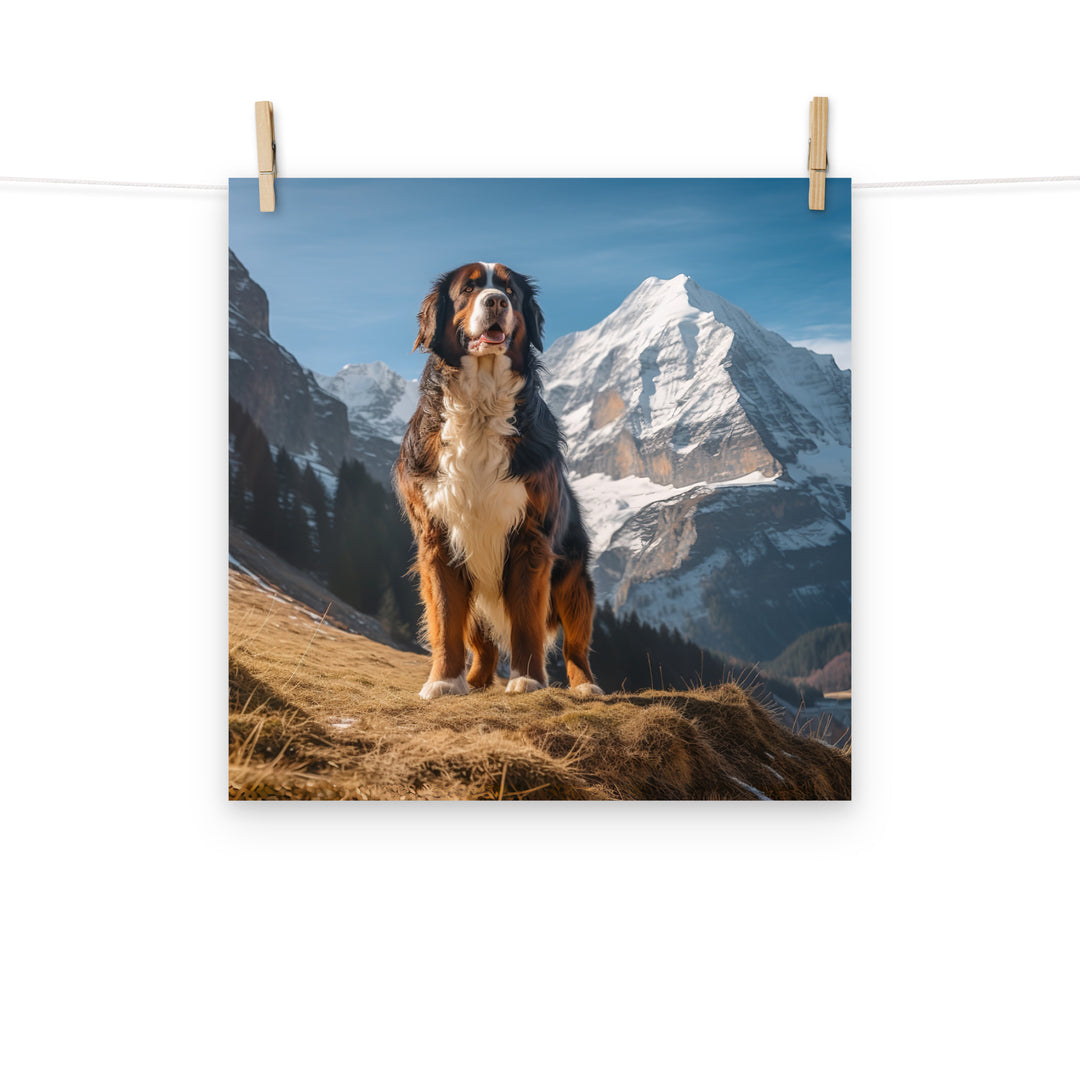 Bernese Mountain Dog Photo paper poster - PosterfyAI.com