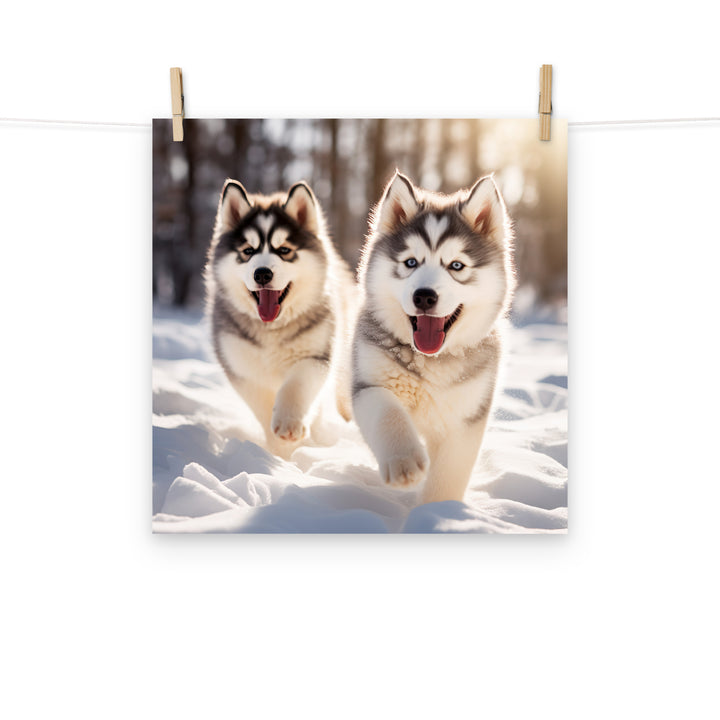 Alaskan Malamute Photo paper poster - PosterfyAI.com