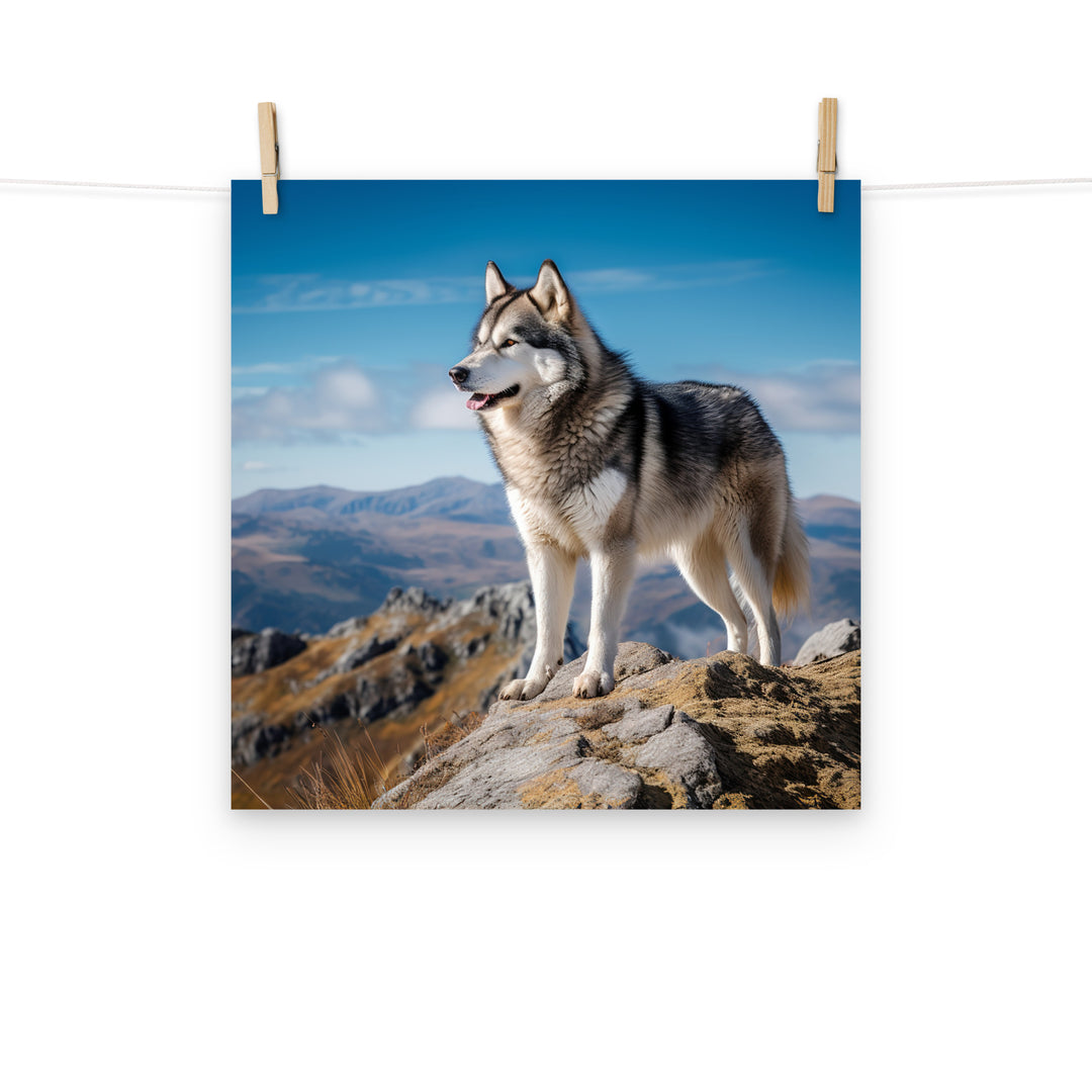 Alaskan Malamute Photo paper poster - PosterfyAI.com