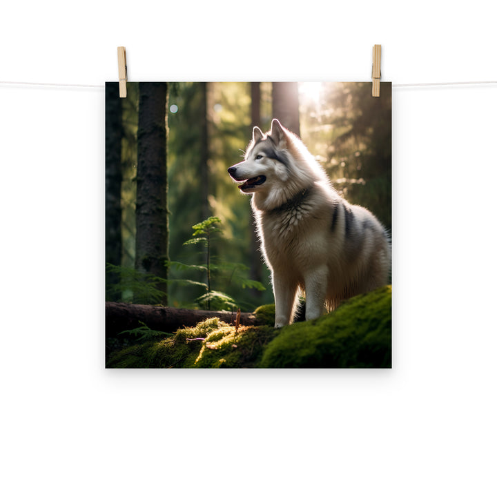 Alaskan Malamute Photo paper poster - PosterfyAI.com