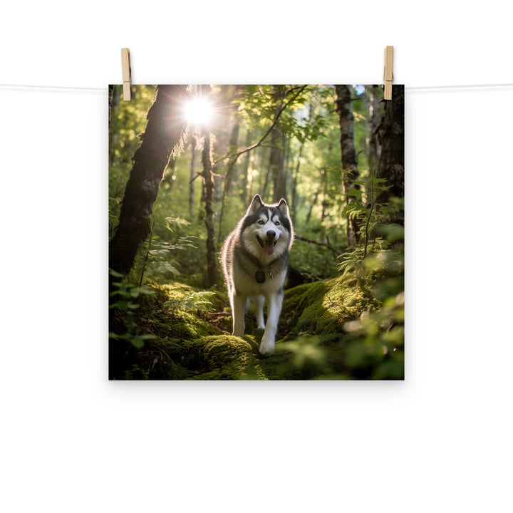 Alaskan Malamute Photo paper poster - PosterfyAI.com