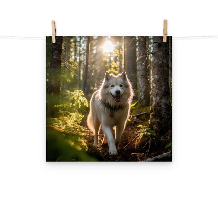 Alaskan Malamute Photo paper poster - PosterfyAI.com