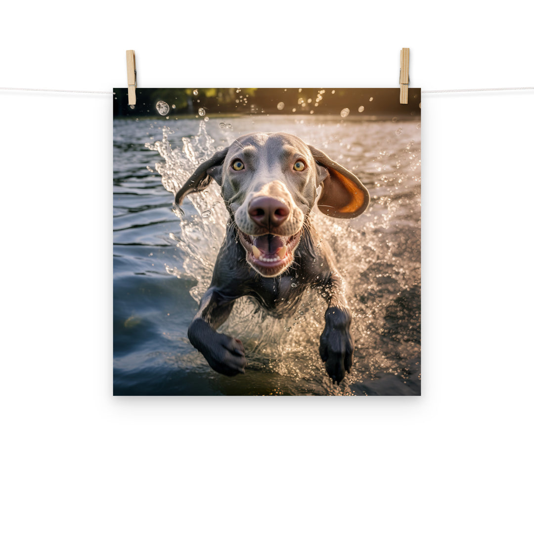 Weimaraner Photo paper poster - PosterfyAI.com