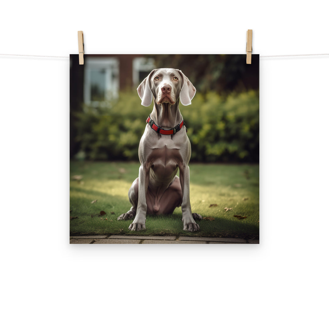 Weimaraner Photo paper poster - PosterfyAI.com