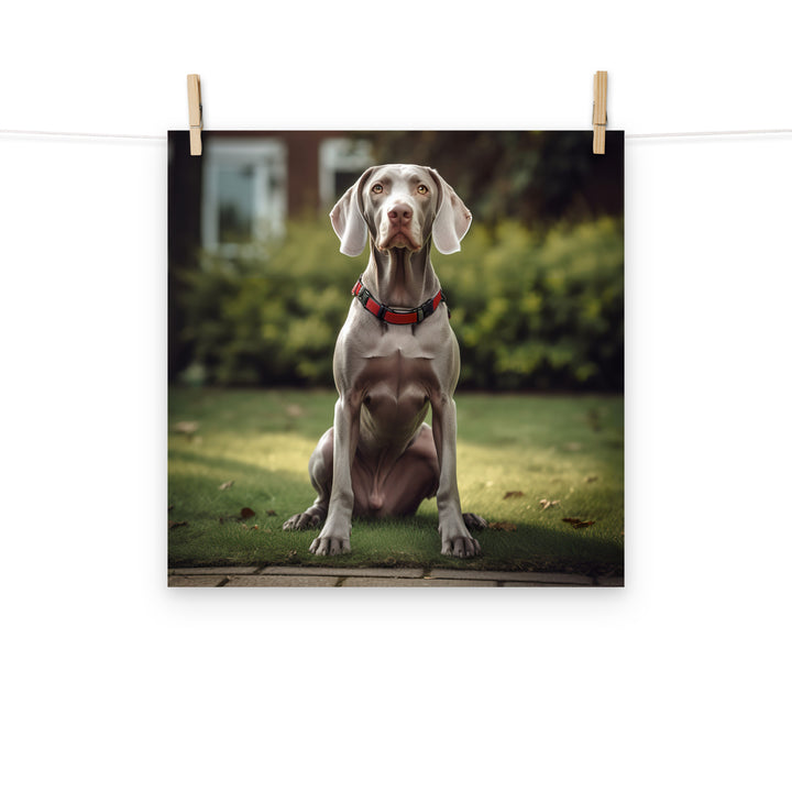 Weimaraner Photo paper poster - PosterfyAI.com