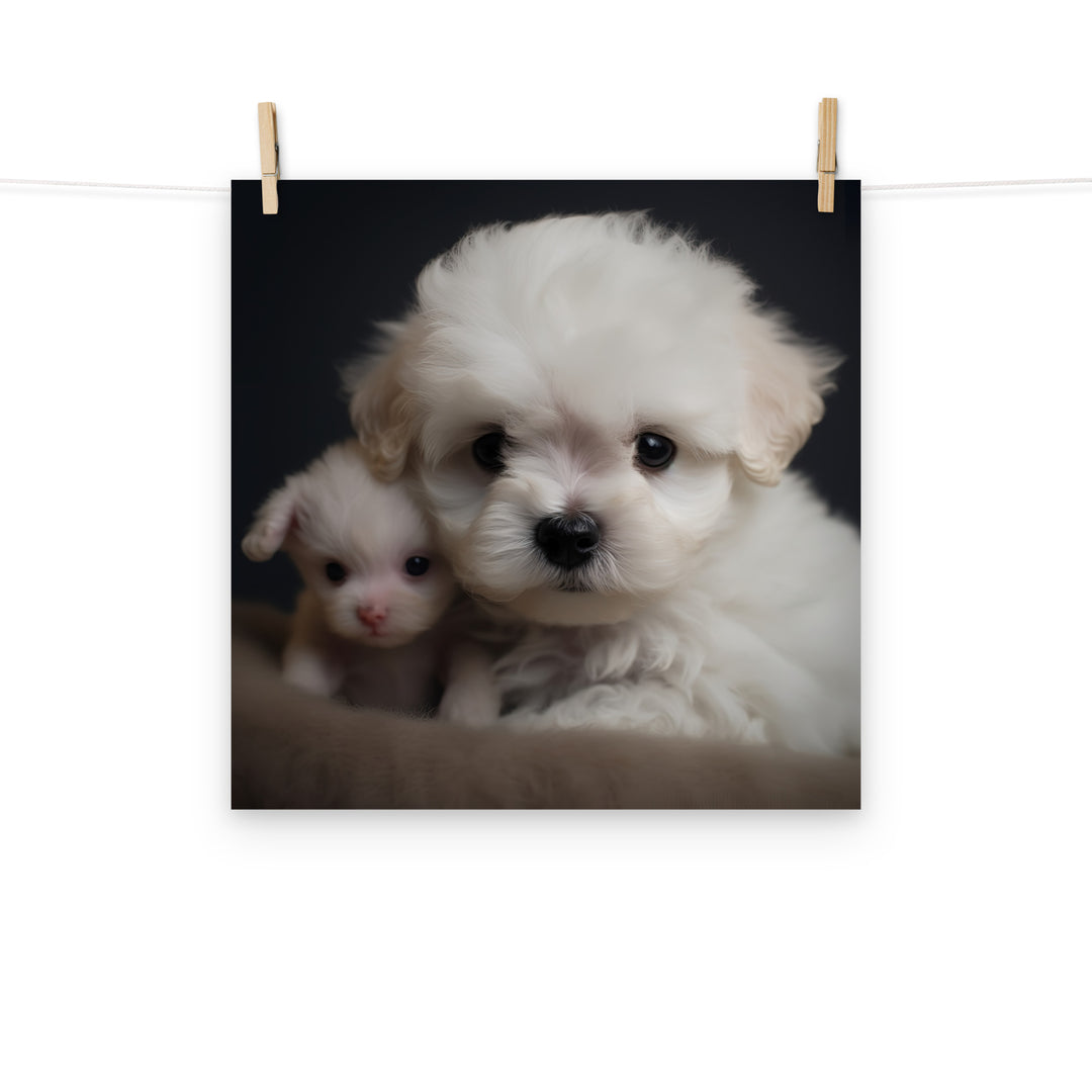 Bichon Frise Photo paper poster - PosterfyAI.com