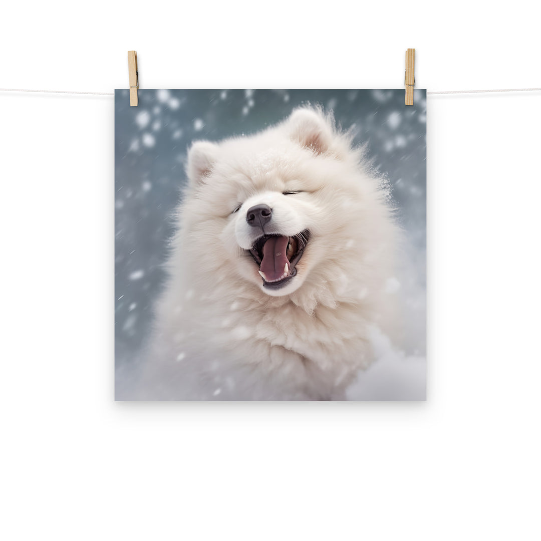 Samoyed Photo paper poster - PosterfyAI.com