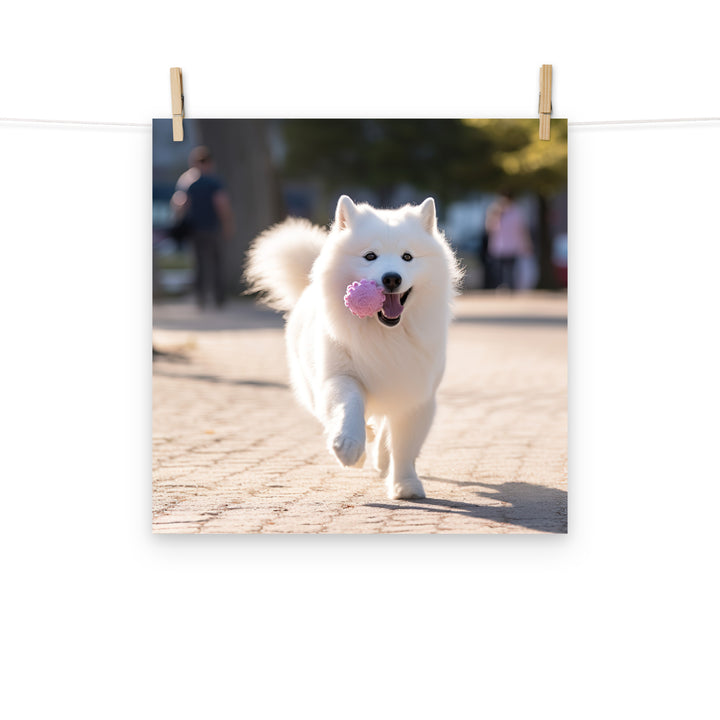 Samoyed Photo paper poster - PosterfyAI.com