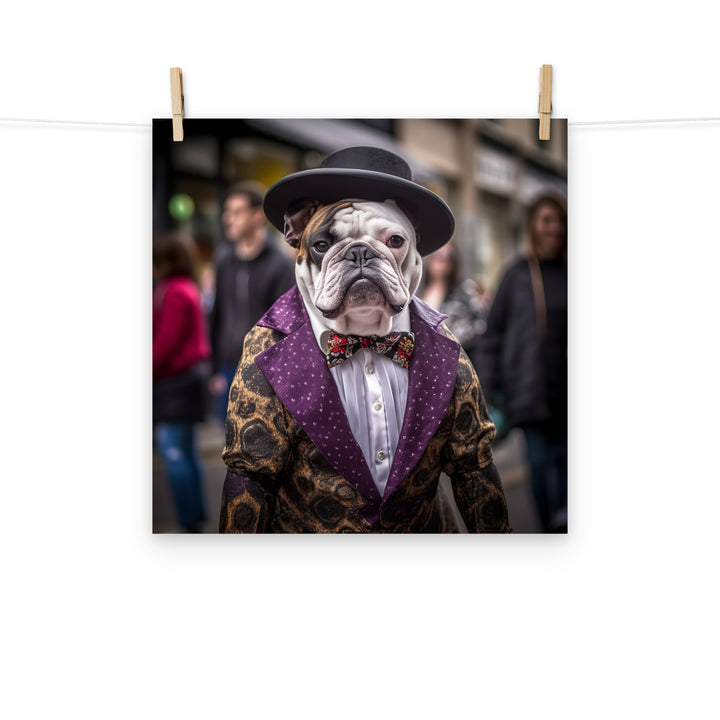 Bulldog Photo paper poster - PosterfyAI.com