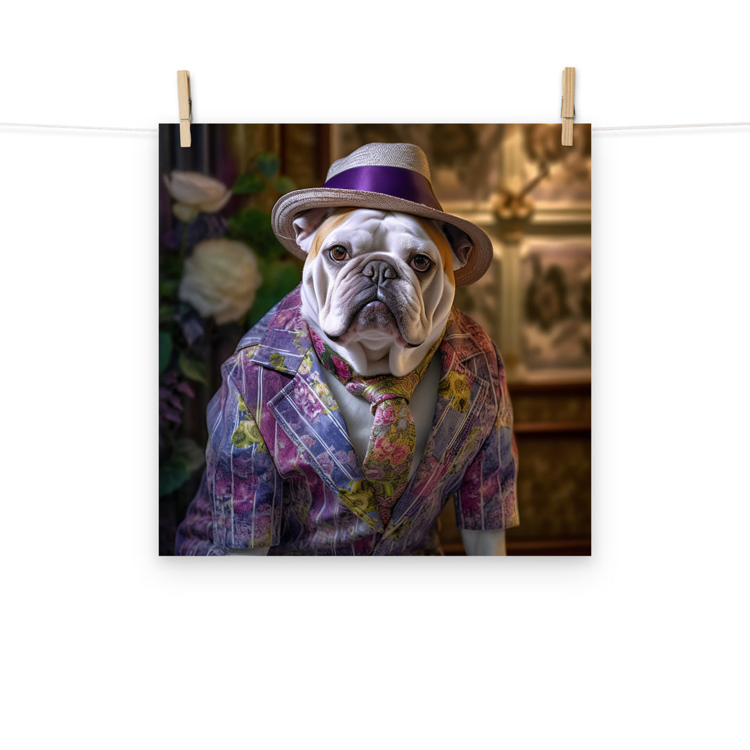 Bulldog Photo paper poster - PosterfyAI.com