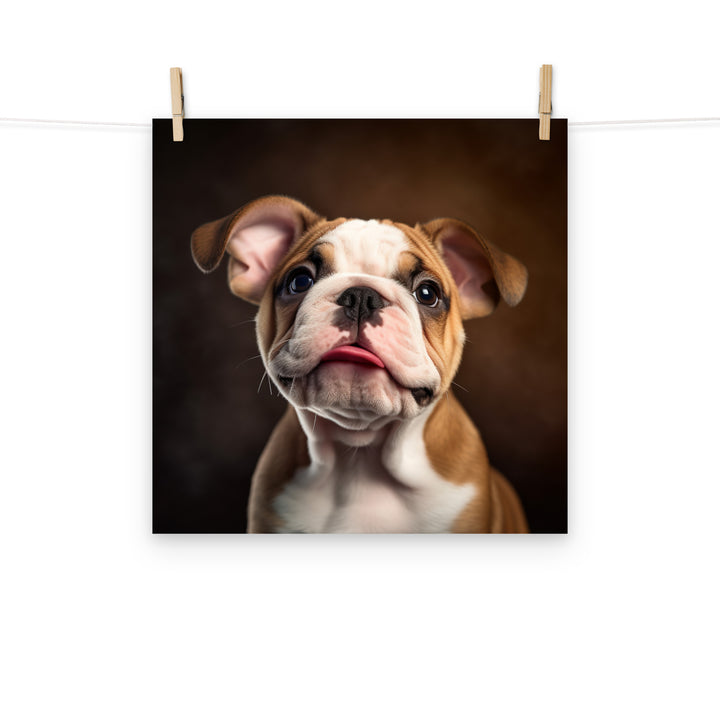 Bulldog Photo paper poster - PosterfyAI.com