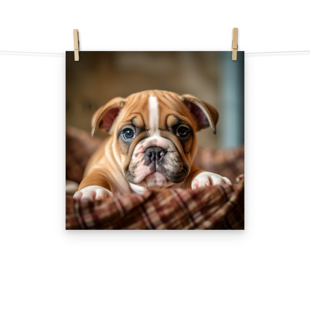 Bulldog Photo paper poster - PosterfyAI.com