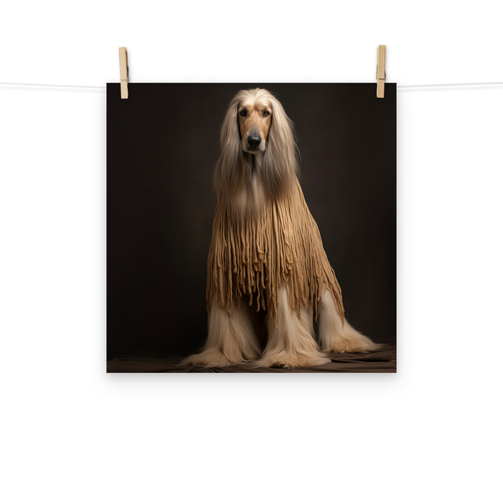 Afghan Hound Photo paper poster - PosterfyAI.com