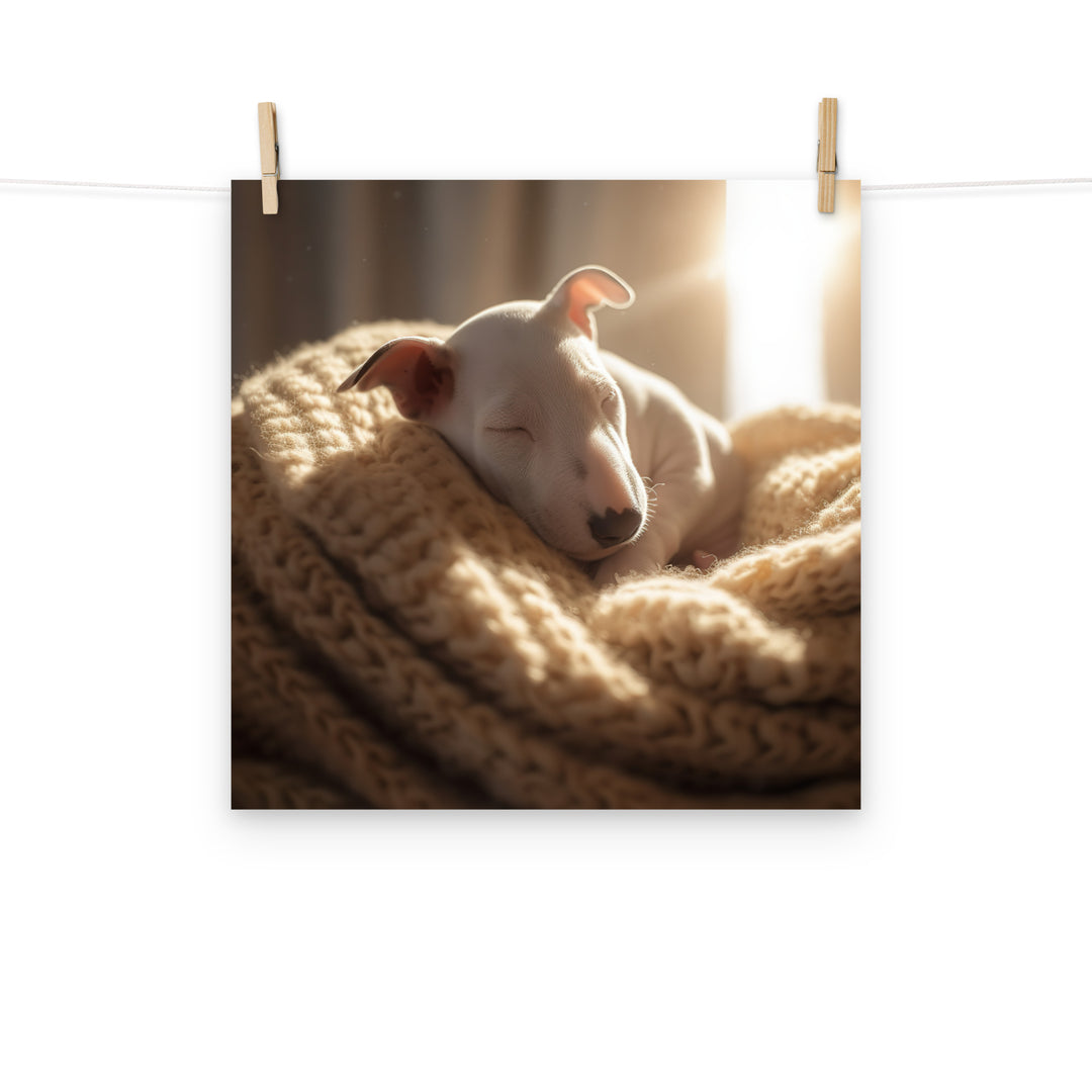 Bull Terrier Photo paper poster - PosterfyAI.com