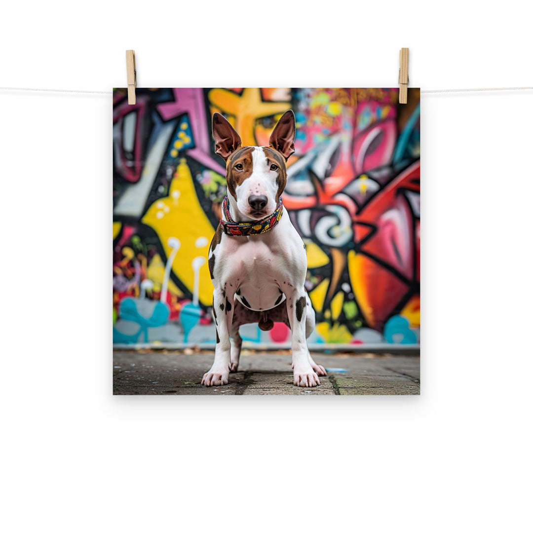 Bull Terrier Photo paper poster - PosterfyAI.com