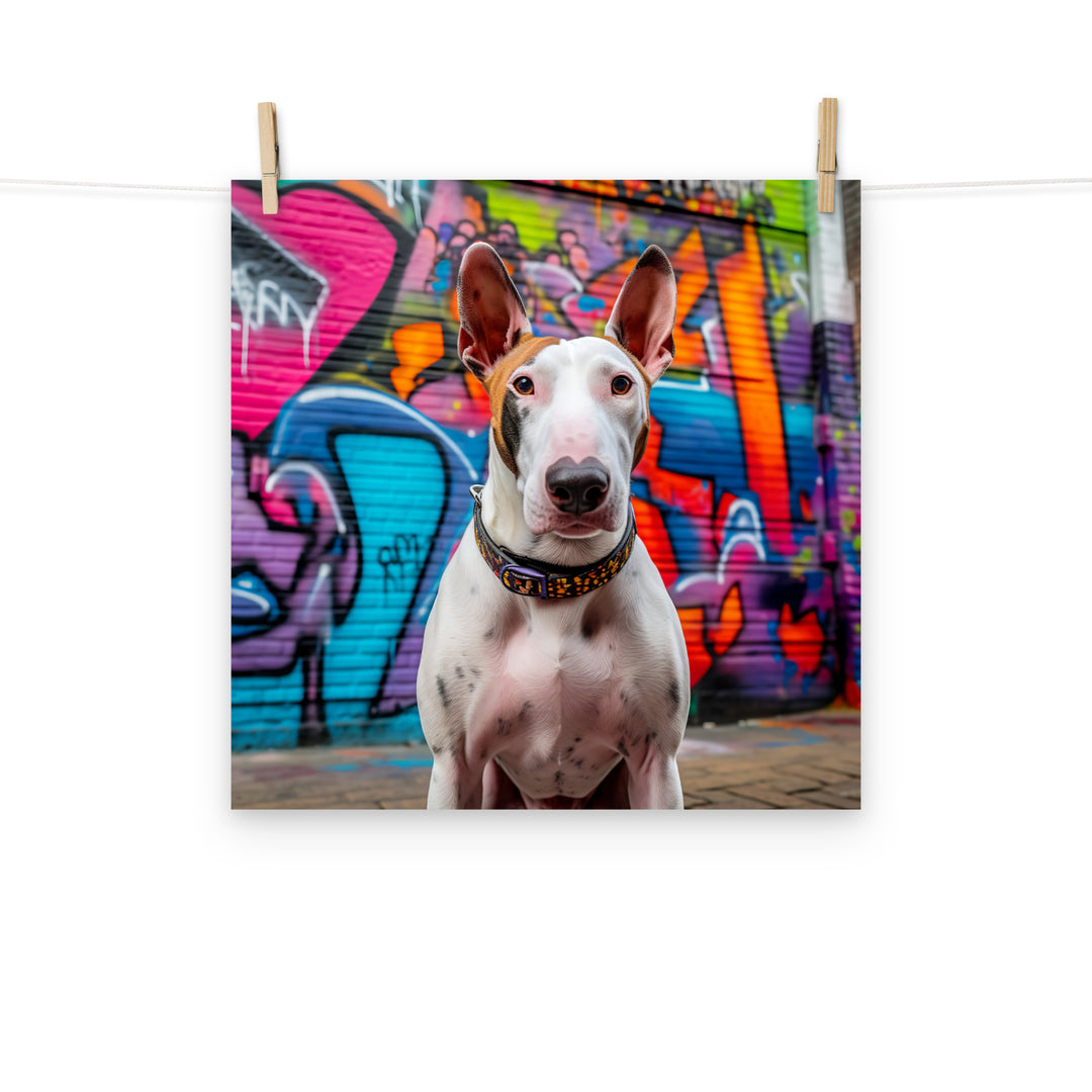 Bull Terrier Photo paper poster - PosterfyAI.com