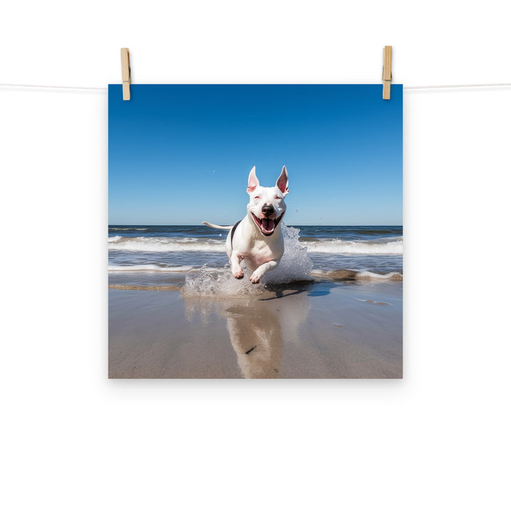 Bull Terrier Photo paper poster - PosterfyAI.com