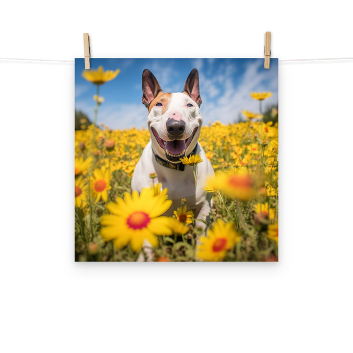 Bull Terrier Photo paper poster - PosterfyAI.com