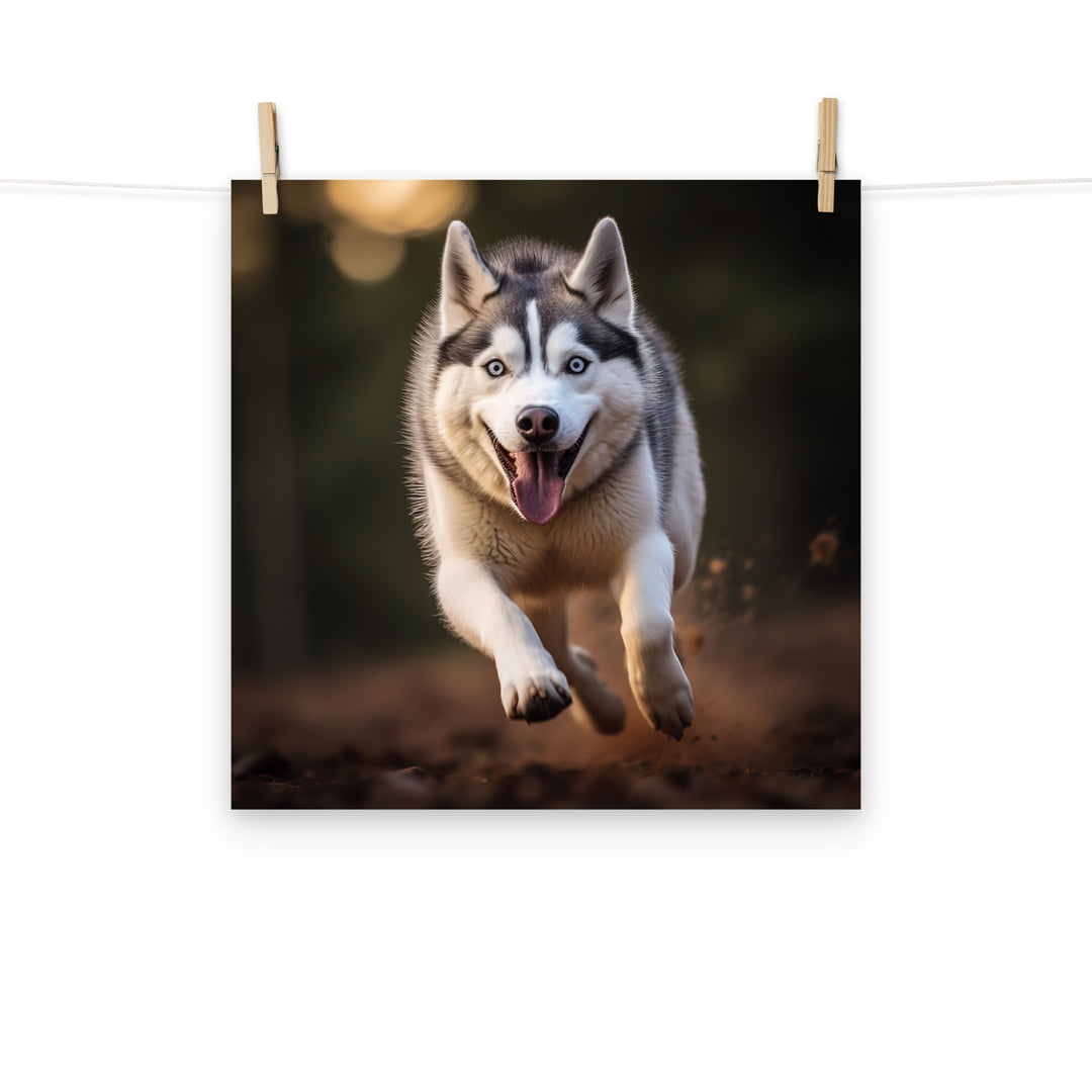 Siberian Husky Photo paper poster - PosterfyAI.com