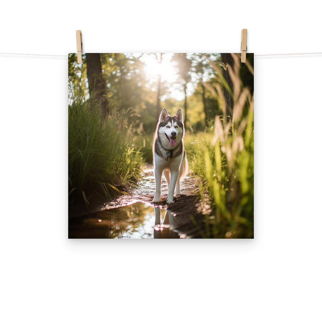 Siberian Husky Photo paper poster - PosterfyAI.com