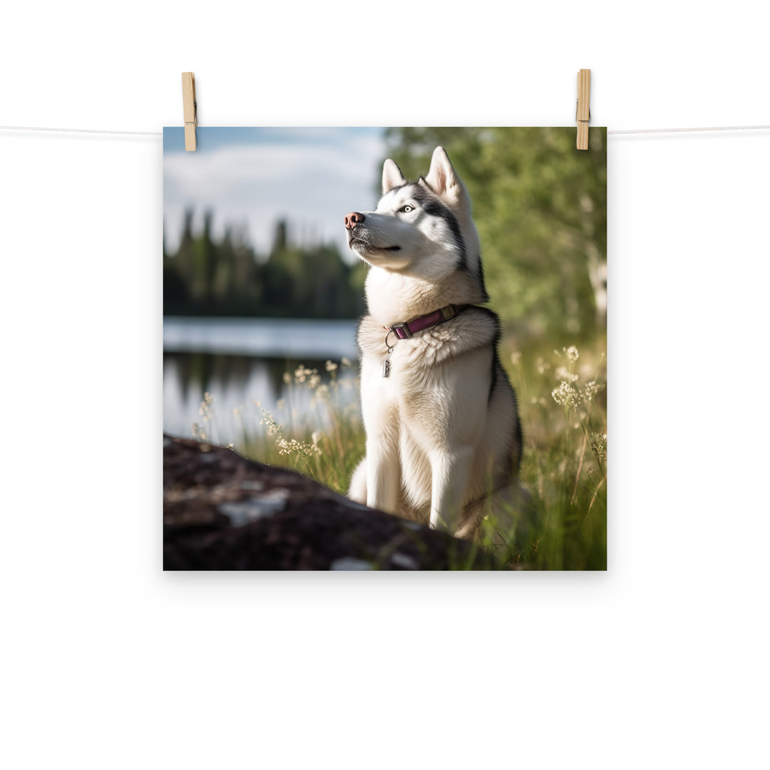 Siberian Husky Photo paper poster - PosterfyAI.com