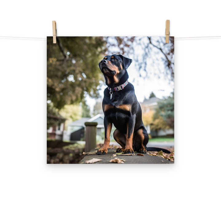 Rottweiler Photo paper poster - PosterfyAI.com