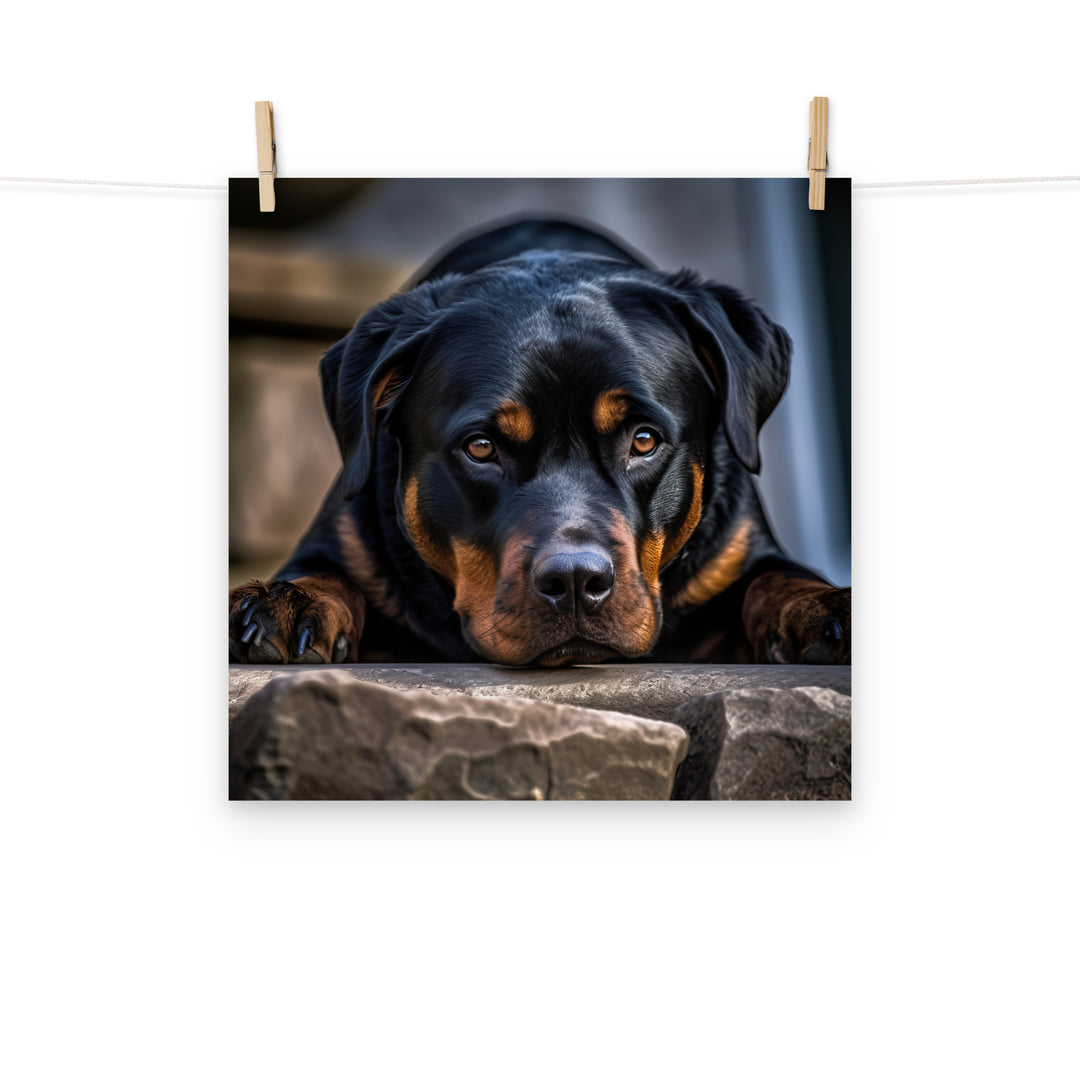 Rottweiler Photo paper poster - PosterfyAI.com