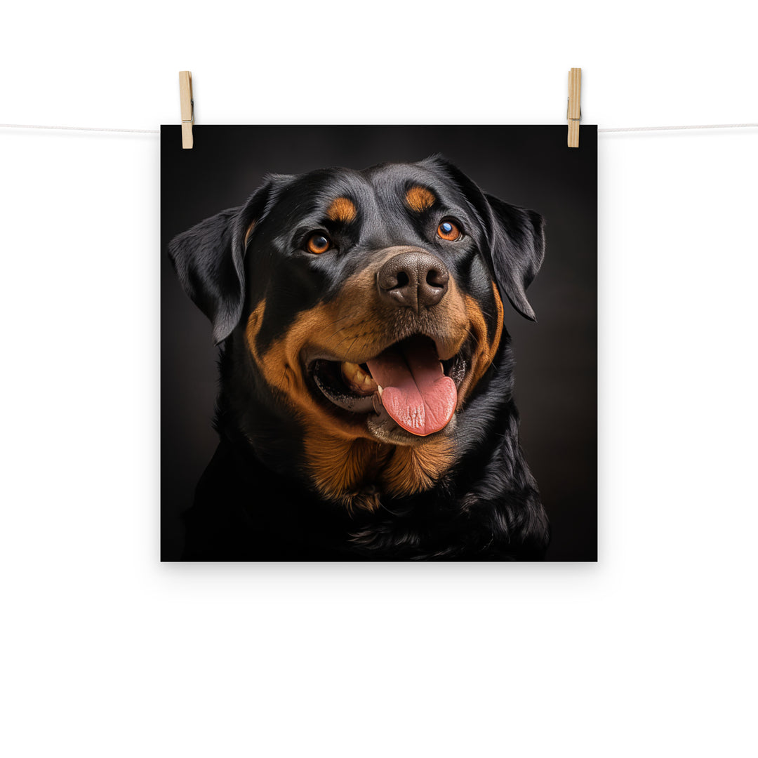 Rottweiler Photo paper poster - PosterfyAI.com