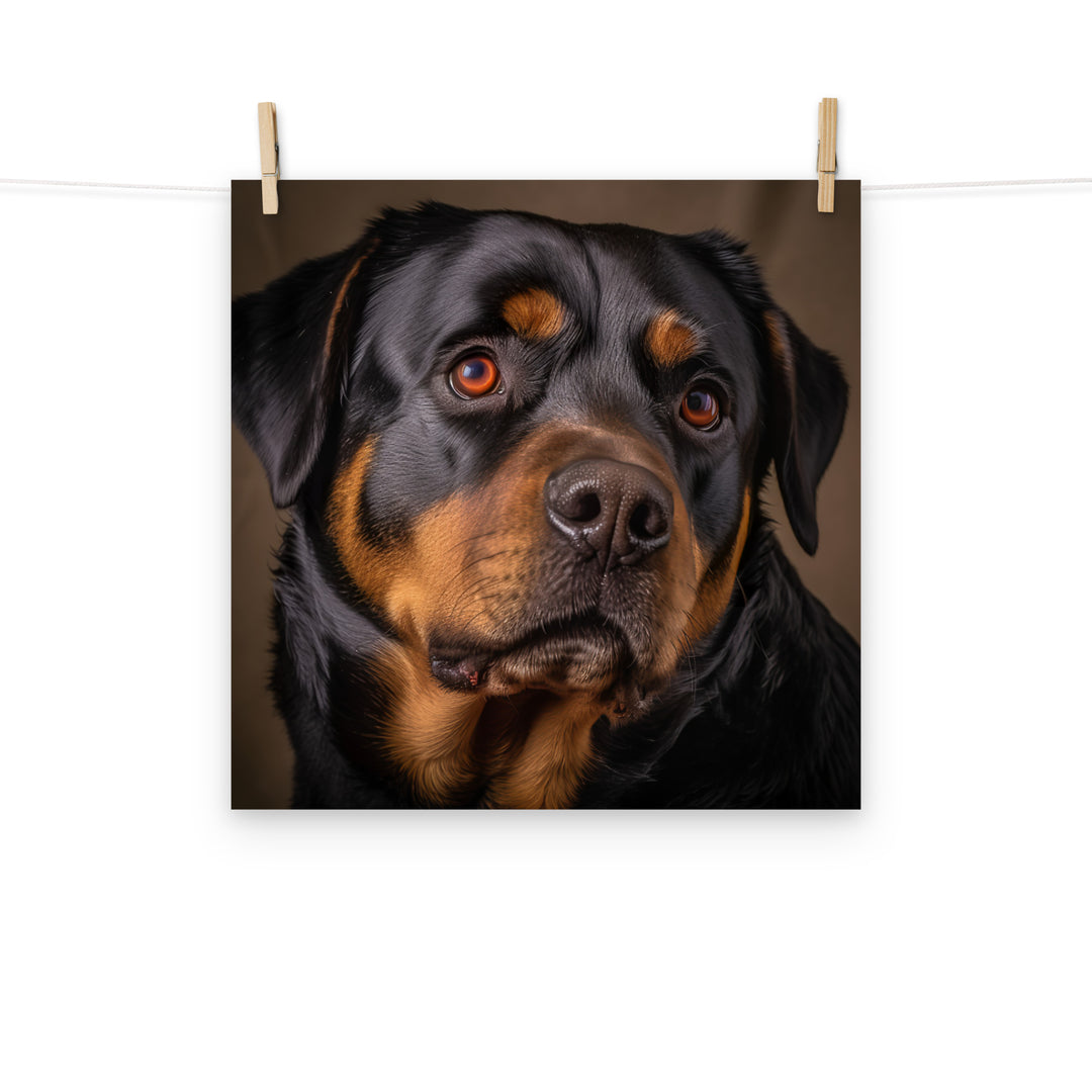 Rottweiler Photo paper poster - PosterfyAI.com