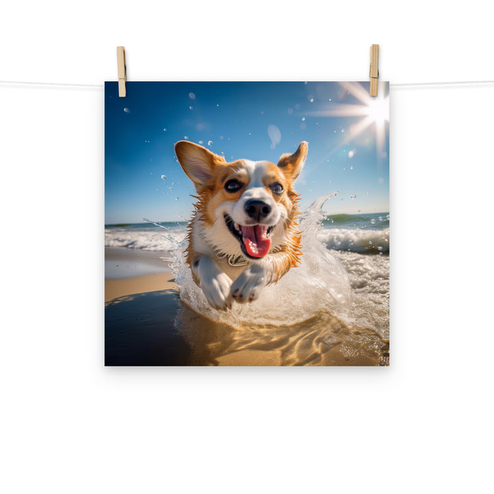 Welsh Corgi Photo paper poster - PosterfyAI.com