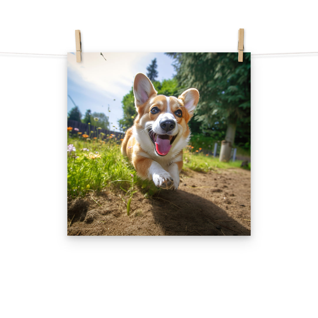 Welsh Corgi Photo paper poster - PosterfyAI.com