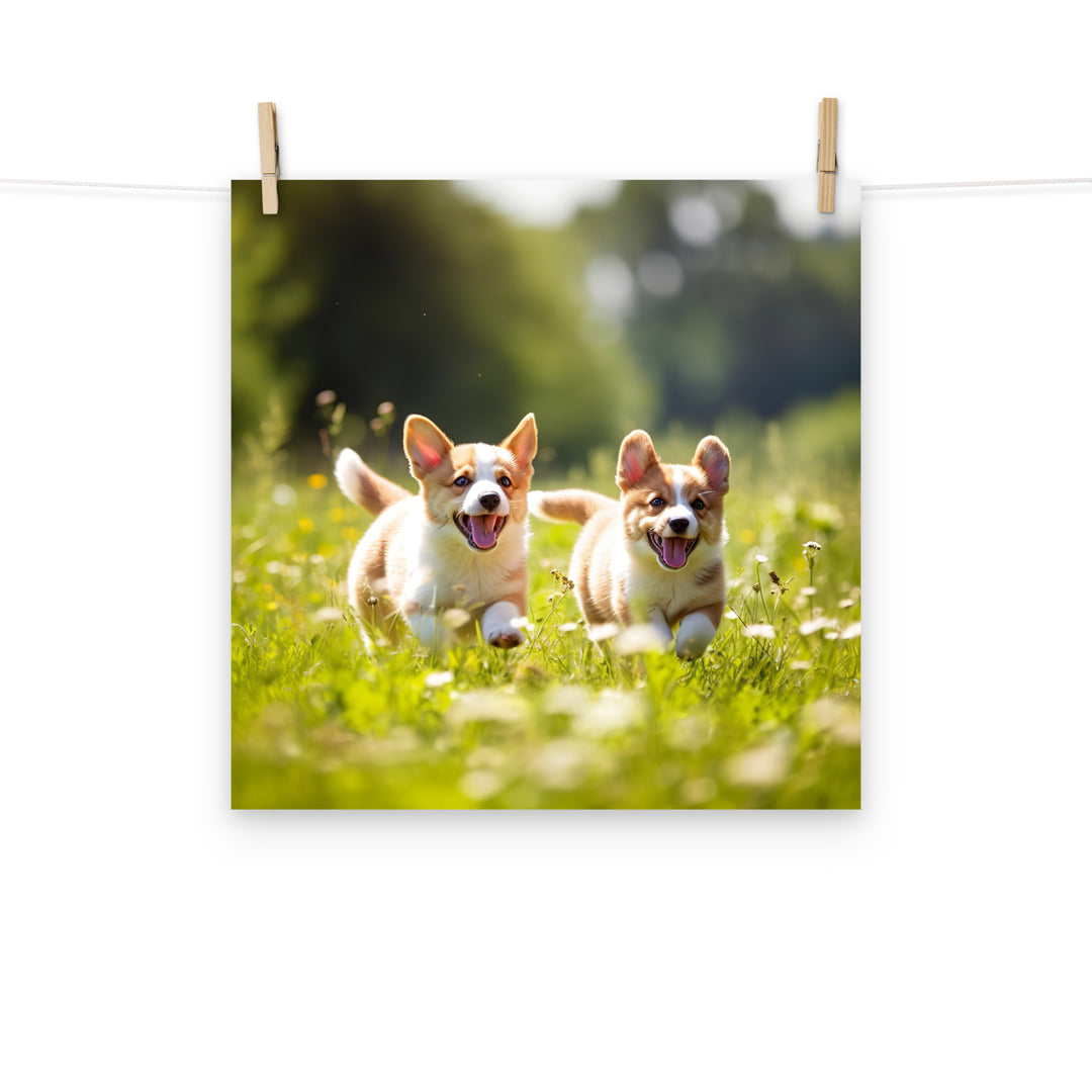 Welsh Corgi Photo paper poster - PosterfyAI.com