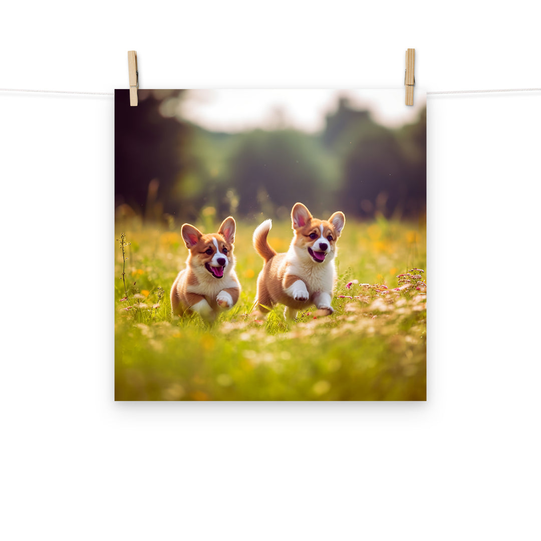 Welsh Corgi Photo paper poster - PosterfyAI.com