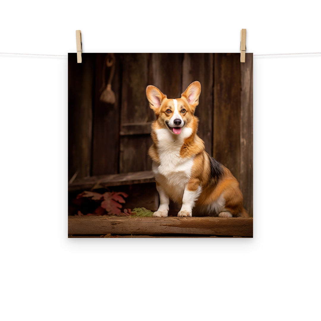 Welsh Corgi Photo paper poster - PosterfyAI.com