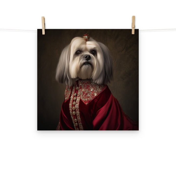 Lhasa Apso Photo paper poster - PosterfyAI.com