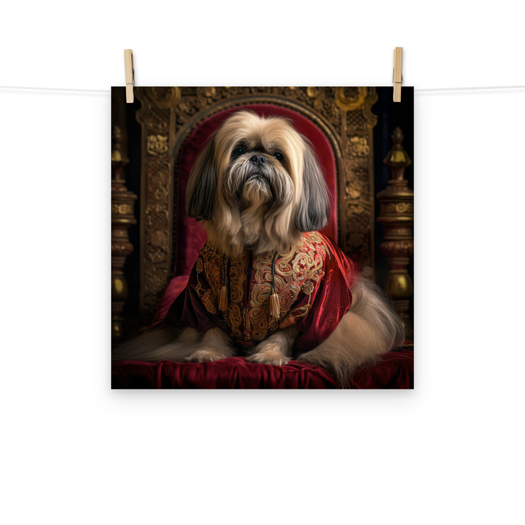 Lhasa Apso Photo paper poster - PosterfyAI.com