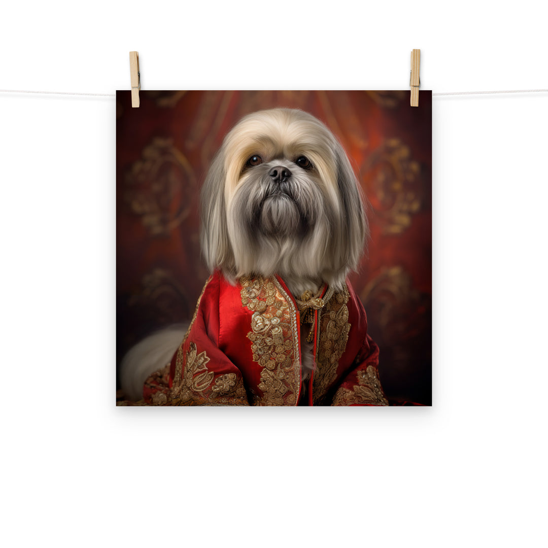 Lhasa Apso Photo paper poster - PosterfyAI.com