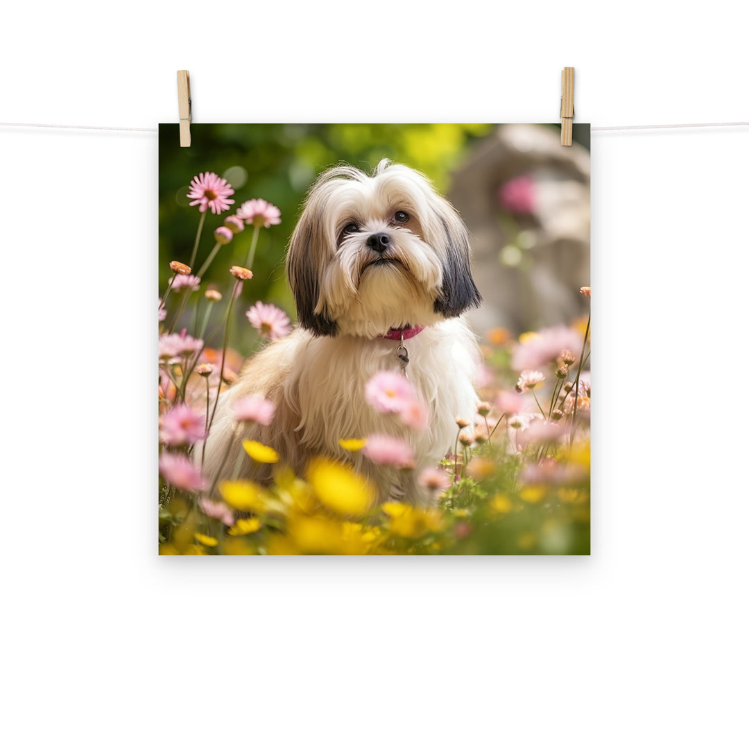 Lhasa Apso Photo paper poster - PosterfyAI.com