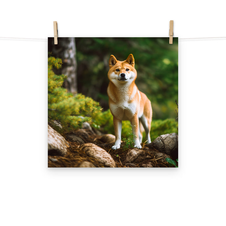 Shiba Inu Photo paper poster - PosterfyAI.com