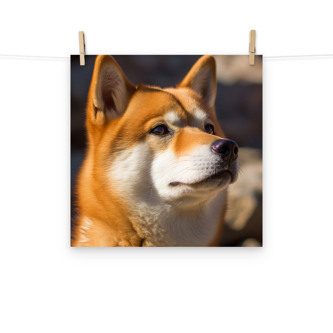 Shiba Inu Photo paper poster - PosterfyAI.com