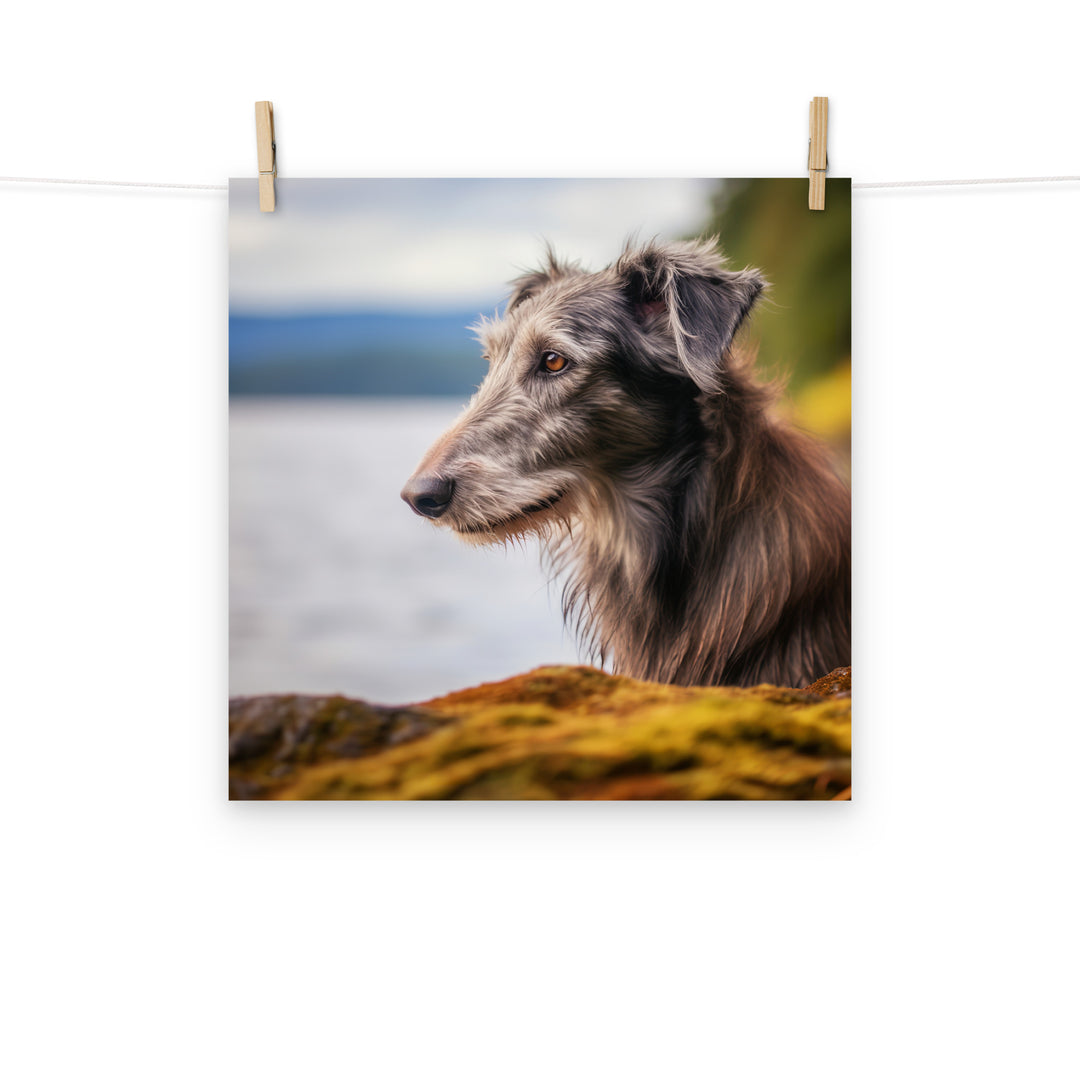 Scottish Deerhound Photo paper poster - PosterfyAI.com