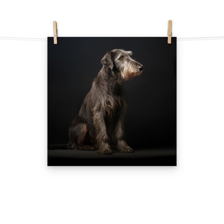 Scottish Deerhound Photo paper poster - PosterfyAI.com