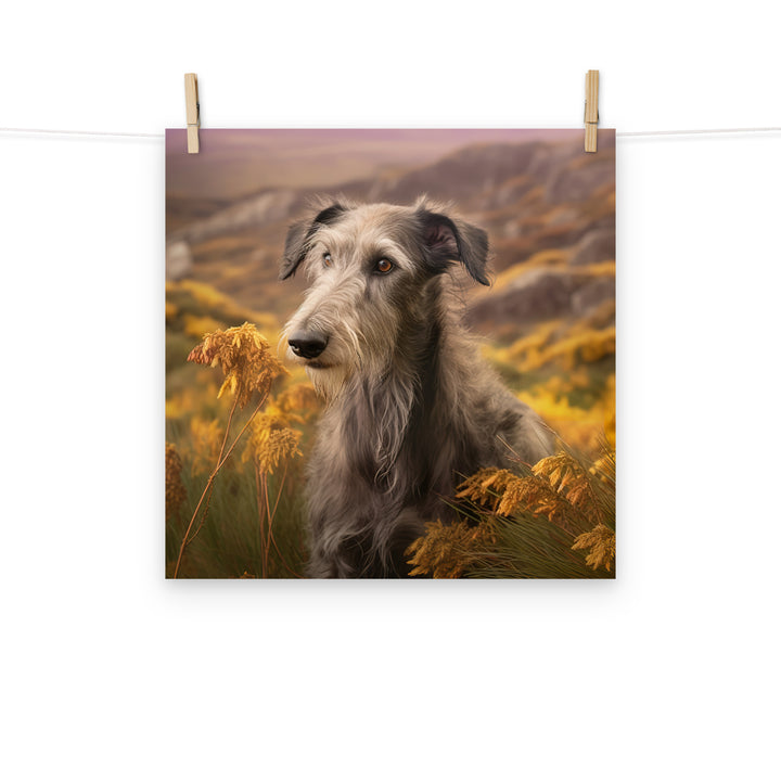 Scottish Deerhound Photo paper poster - PosterfyAI.com