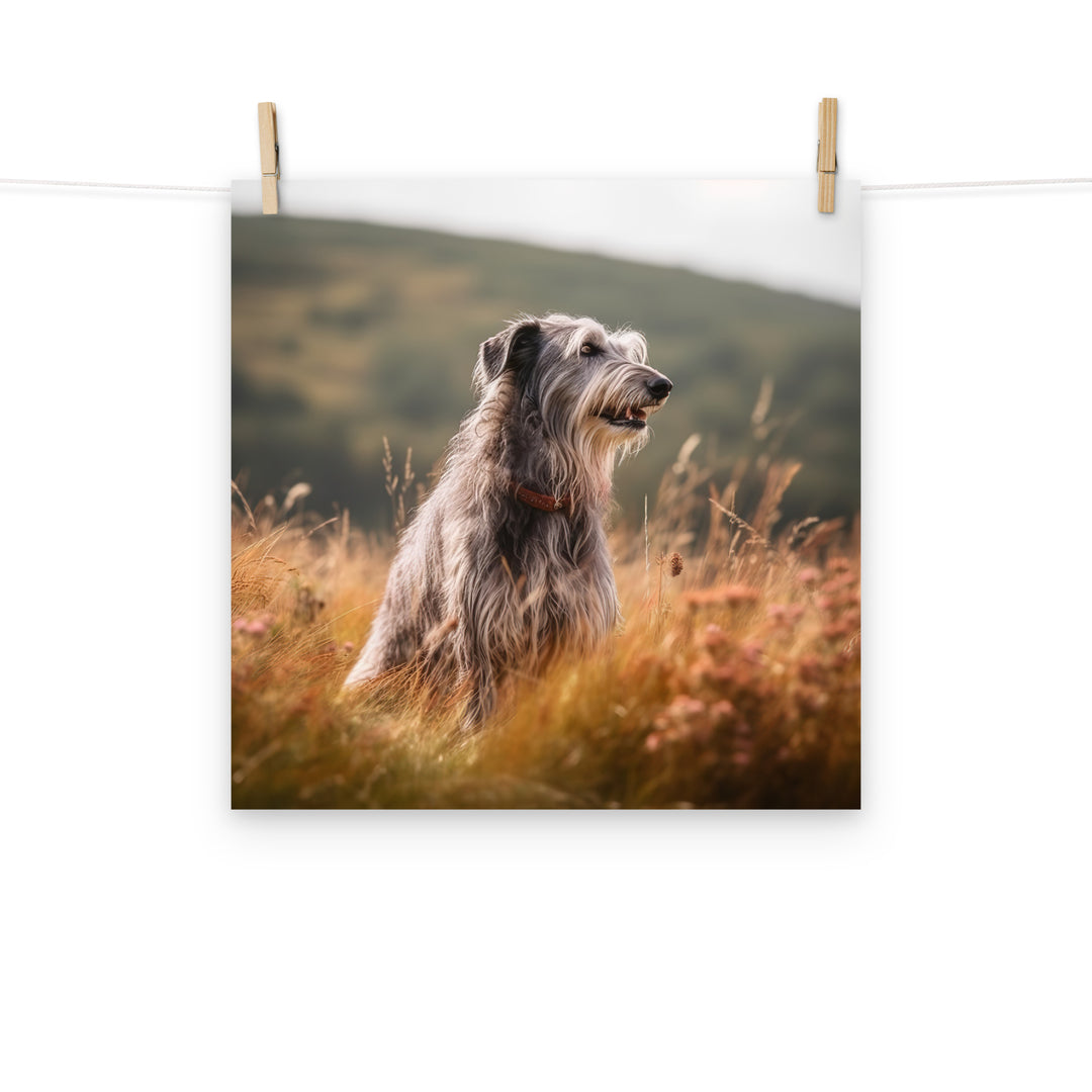 Scottish Deerhound Photo paper poster - PosterfyAI.com