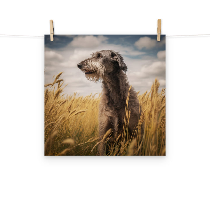 Scottish Deerhound Photo paper poster - PosterfyAI.com