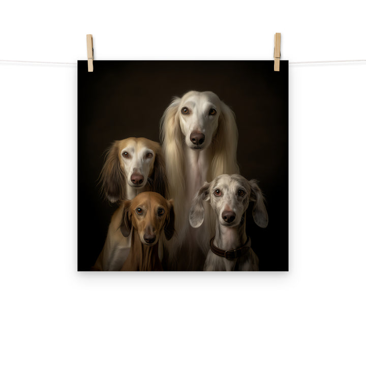 Saluki Photo paper poster - PosterfyAI.com