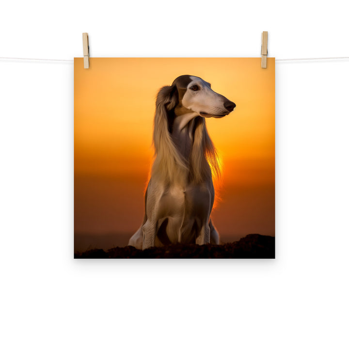 Saluki Photo paper poster - PosterfyAI.com