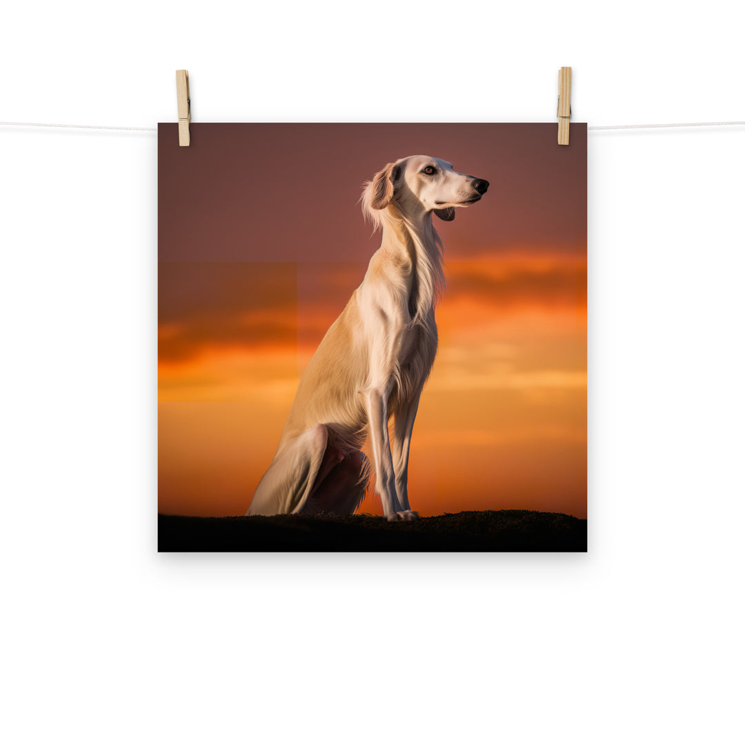 Saluki Photo paper poster - PosterfyAI.com