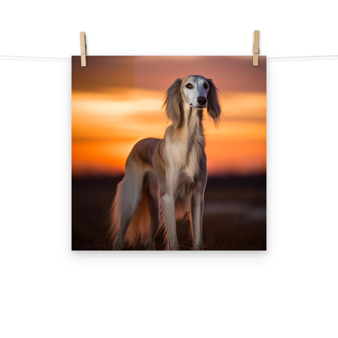 Saluki Photo paper poster - PosterfyAI.com