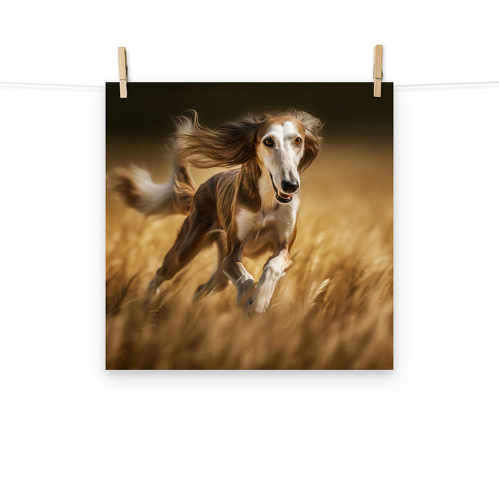 Saluki Photo paper poster - PosterfyAI.com